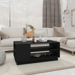 Sonata H Кафе маса, черна, 102x55x43 см, инженерно дърво - Măsuțe de living