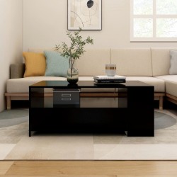 Sonata H Кафе маса, черна, 102x55x42 см, инженерно дърво - Măsuțe de living