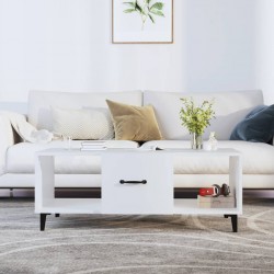 Sonata H Маса за кафе, бяла, 102x50x40 см, инженерно дърво - Măsuțe de living