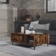 Sonata H Кафе маса, опушен дъб, 90x60x35 см, инженерно дърво