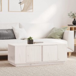 Sonata H Кафе маса, бяла, 110x50x40 см, борово дърво масив - Mese
