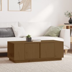 Sonata H Кафе маса, меденокафява, 110x50x40 см, бор дърво масив - Măsuțe de living