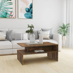 Sonata H Кафе маса, опушен дъб, 90x60x42,5 см, инженерно дърво - Măsuțe de living