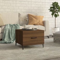 Sonata H Маса за кафе с метални крака, кафяв дъб, 50x50x40 см - Măsuțe de living