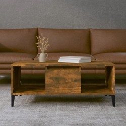 Sonata H Кафе маса, опушен дъб, 90x50x36,5 см, инженерно дърво - Măsuțe de living