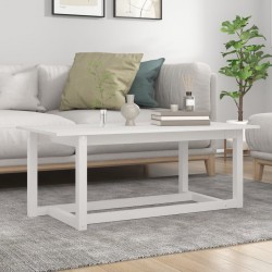 Sonata H Кафе маса, бяла, 110x55x45 см, борово дърво масив - Mese