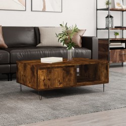 Sonata H Кафе маса, опушен дъб, 90x60x35 см, инженерно дърво - Măsuțe de living