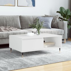 Sonata H Кафе маса, бяла, 90x60x35 см, инженерно дърво - Mese