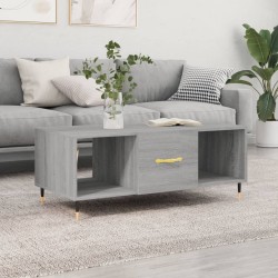 Sonata H Кафе маса, сив сонома, 102x50x40 см, инженерно дърво - Măsuțe de living