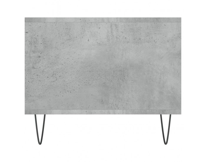 Sonata H Кафе маса, бетонно сива, 102x50x40 см, инженерно дърво