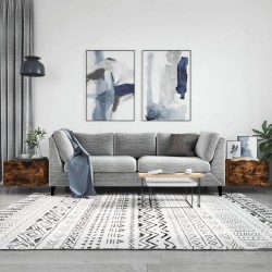 Sonata H Кафе маси, 2 бр, опушен дъб, 50x50x40 см, инженерно дърво - Măsuțe de living