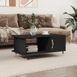 Sonata H Маса за кафе, черна, 90x50x40 см, инженерно дърво - Măsuțe de living