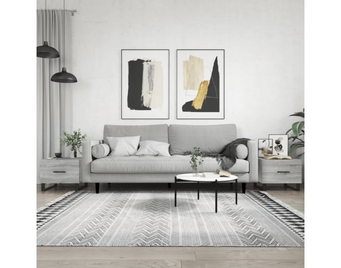Sonata H Кафе маси, 2 бр, сив сонома, 50x50x40 см, инженерно дърво