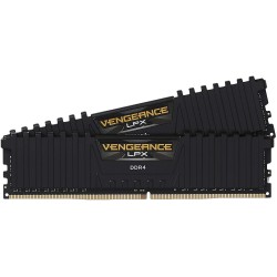 Corsair DDR4, 3200MHz 16GB 2x8GB DIMM, Unbuffered, 16-18-18-36, SPD base 2666, XMP 2.0, Vengeance LPX Black Heatspreader, Black PCB, 1.35V, for Ryzen/AM4, EAN:0843591031110 - Comparare produse