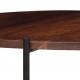 Sonata H Комплект маси за кафе, 2 бр, шишамово дърво масив, 60x35 cм