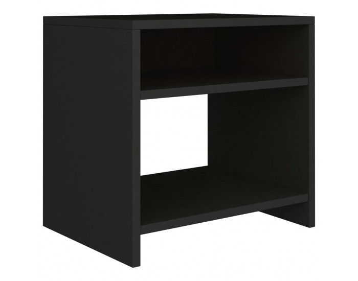 Sonata Noptiere, 2 buc., negru, 40x30x40 cm, lemn prelucrat