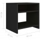 Sonata Noptiere, 2 buc., negru, 40x30x40 cm, lemn prelucrat