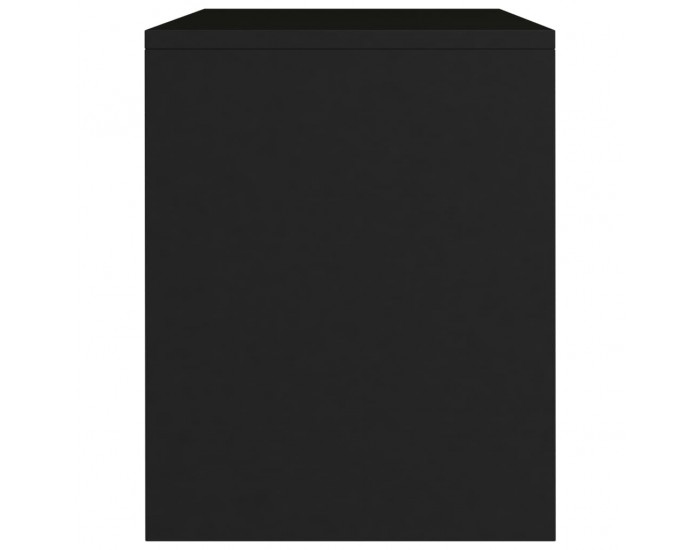 Sonata Noptiere, 2 buc., negru, 40x30x40 cm, lemn prelucrat