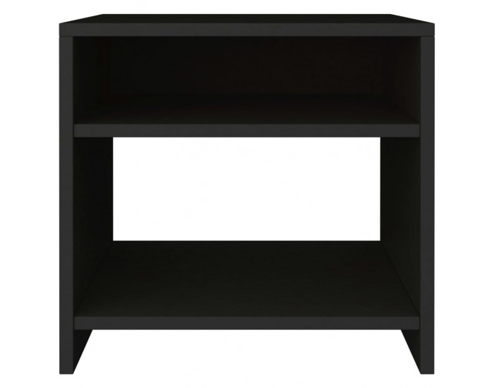 Sonata Noptiere, 2 buc., negru, 40x30x40 cm, lemn prelucrat