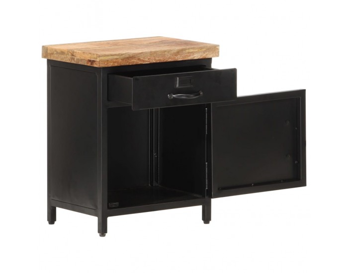 Sonata H Нощно шкафче 40x30x52 см грубо мангово дърво