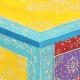 Sonata H Ръчно рисувано нощно шкафче, 40х30х50 см, манго масив