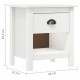 Sonata H Нощни шкафчета 2 бр Hill 46x35x49,5 см борово дърво масив