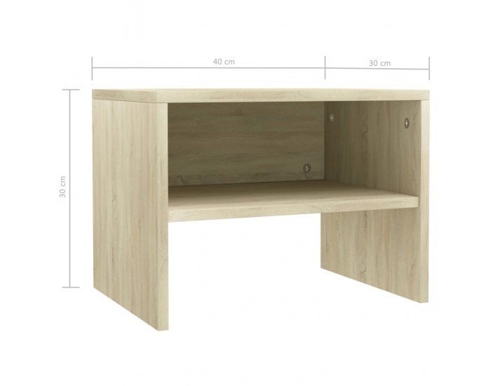 Sonata Noptiere, 2 buc., stejar sonoma, 40x30x30 cm, lemn prelucrat