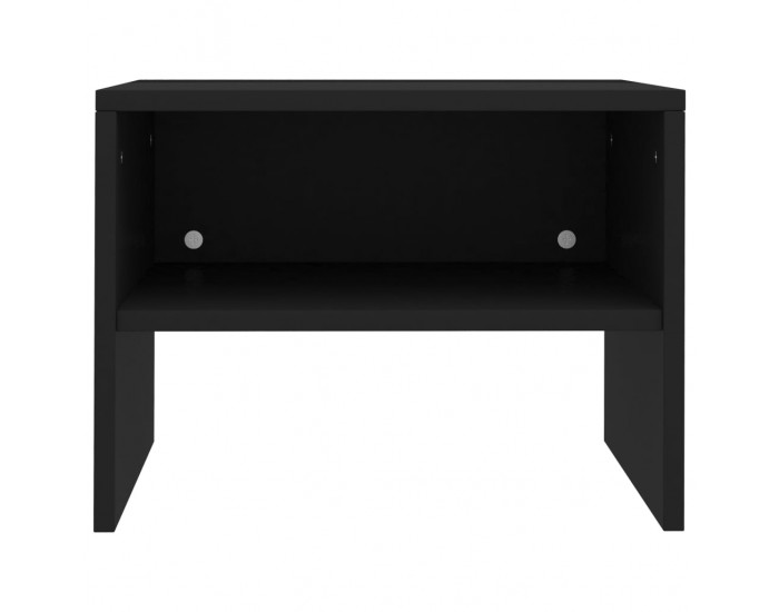 Sonata Noptiere, 2 buc., negru, 40x30x30 cm, lemn prelucrat