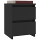 Sonata Noptiere, 2 buc., negru, 30x30x40 cm, lemn prelucrat