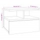 Sonata H Нощни шкафчета за стена, 2 бр, бетонно сиви, 40x31x27 см
