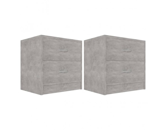 Sonata H Нощни шкафчета 2 бр бетоново сиво 40x30x40 см инженерно дърво
