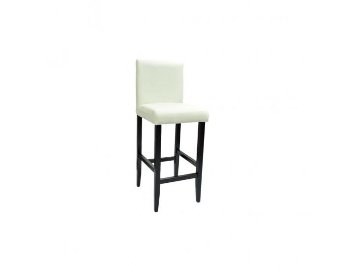 Sonata H Бар табуретки, 6 бр, бели, изкуствена кожа