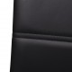Sonata H Конзолни трапезни столове, 6 бр, черни, изкуствена кожа