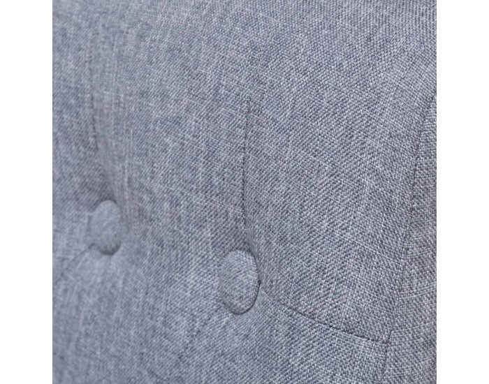 Sonata Scaune de bucătărie pivotante, 4 buc., gri deschis, textil