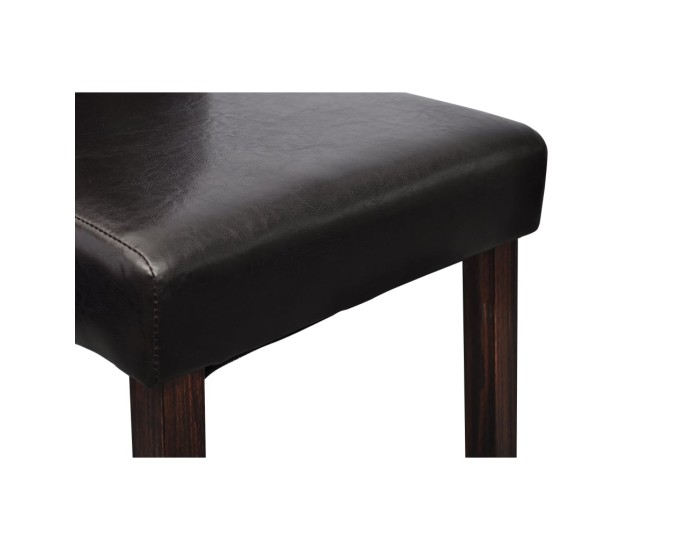 Sonata Scaune de sufragerie, 6 buc., negru, piele ecologică