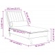 Sonata H Масажна кушетка с болстер, розова, кадифе