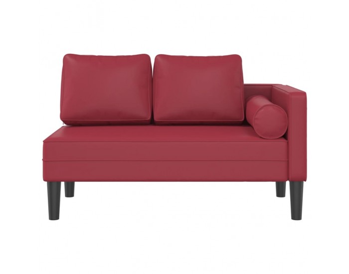 Sonata H Кушетка с възглавници, виненочервен, изкуствена кожа