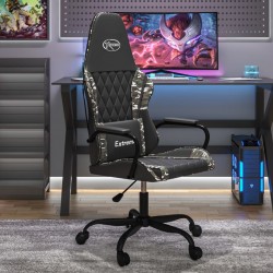 Sonata H Масажен гейминг стол, черно и камуфлаж, изкуствена кожа - Scaune speciale