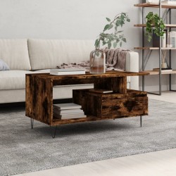 Sonata H Кафе маса, опушен дъб, 90x49x45 см, инженерно дърво - Măsuțe de living
