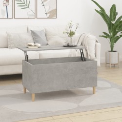 Sonata H Кафе маса, бетонно сива, 90x44,5x45 см, инженерно дърво - Mese