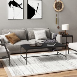 Sonata H Кафе маса, черно, 100x50x35 см, инженерно дърво - Măsuțe de living