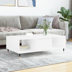 Sonata H Кафе маса, бял гланц, 104x60x35 см, инженерно дърво - Mese