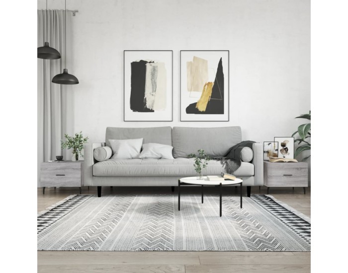 Sonata H Кафе маси, 2 бр, сив сонома, 50x50x40 см, инженерно дърво