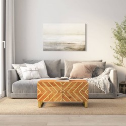 Sonata H Кафе маса, кафява, 80x50x40 см, мангово дърво масив - Măsuțe de living