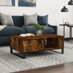 Sonata H Кафе маса, опушен дъб, 90x60x35 см, инженерно дърво - Măsuțe de living