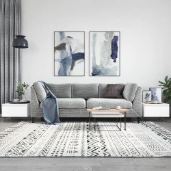 Sonata H Кафе маси, 2 бр, бели, 50x46x35 см, инженерно дърво - Măsuțe de living