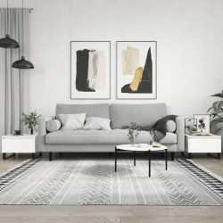 Sonata H Кафе маси, 2 бр, бели, 50x46x35 см, инженерно дърво - Măsuțe de living