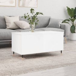 Sonata H Кафе маса, бял гланц, 90x44,5x45 см, инженерно дърво - Mese