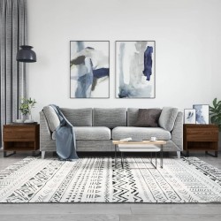 Sonata H Кафе маси, 2 бр, кафяв дъб, 50x46x50 см, инженерно дърво - Măsuțe de living