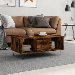 Sonata H Кафе маса, опушен дъб, 90x50x36,5 см, инженерно дърво - Măsuțe de living